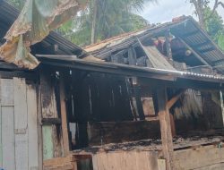 Kebakaran Rumah Di Pekon Sudimoro, Pemilik Alami Kerugian Jutaan Rupiah.