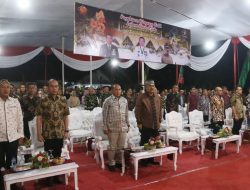Kapolres Pringsewu Hadiri Pertunjukan Wayang Kulit HUT TNI